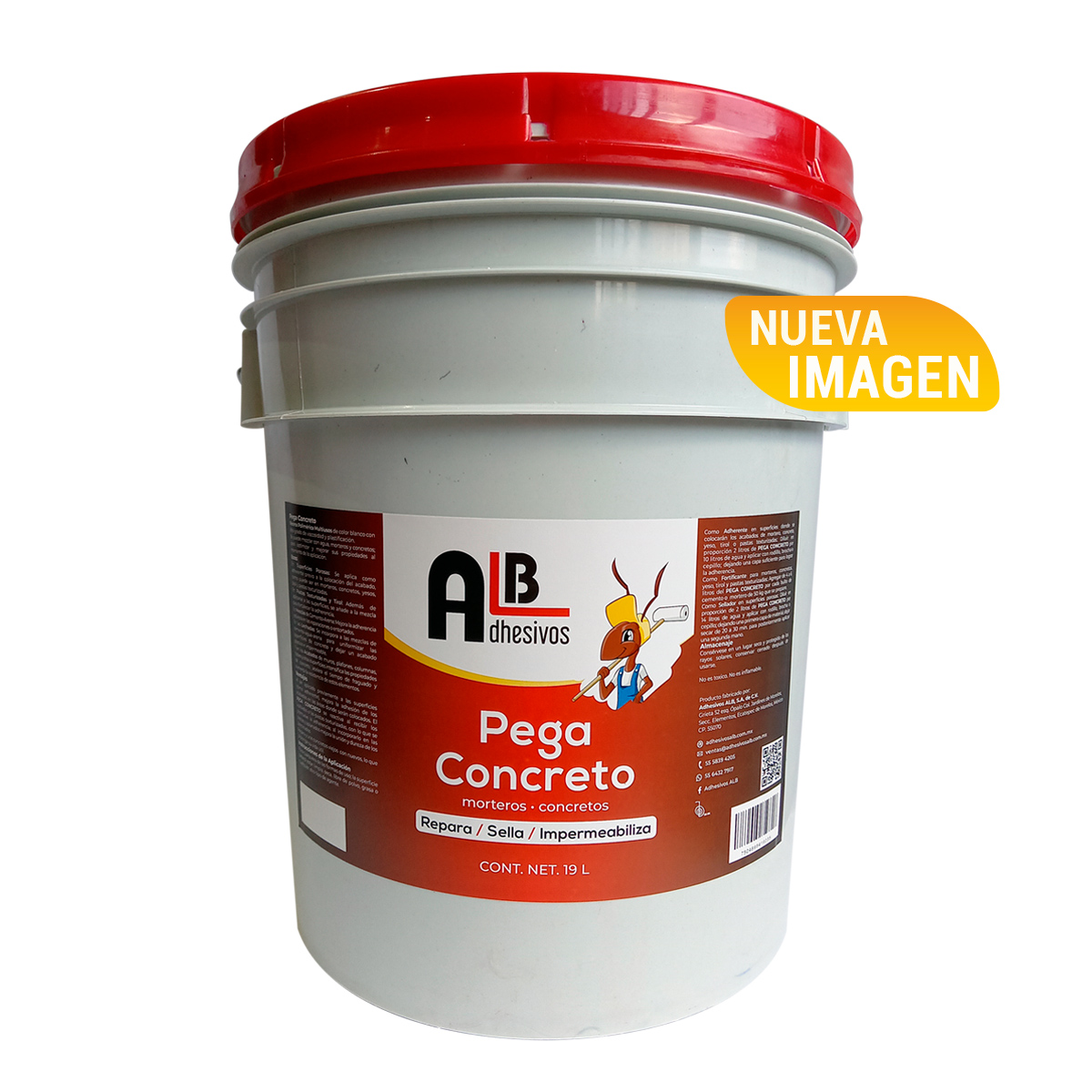 pega concreto cubeta 19L