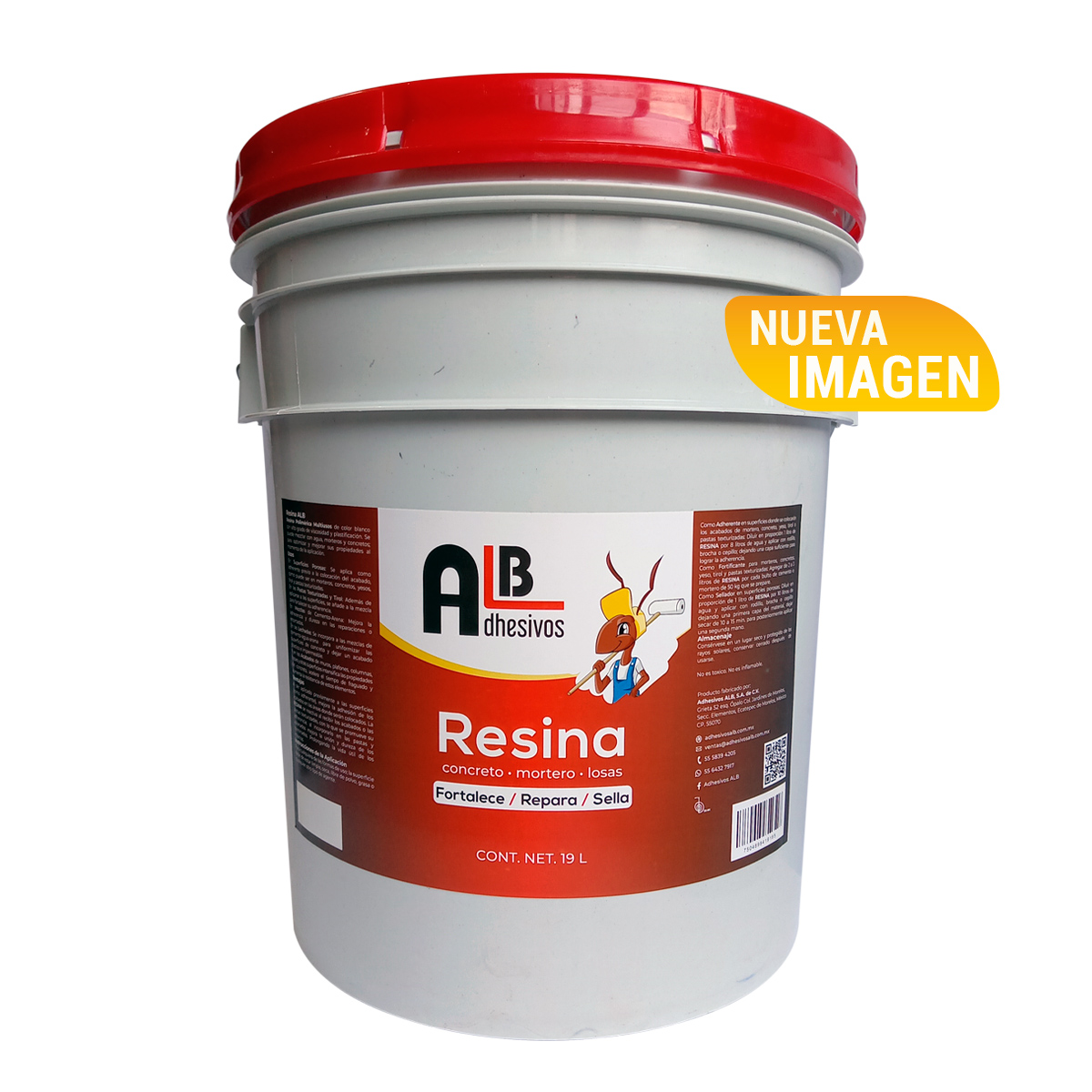 ALB adhesivos_resina _cubeta_19L