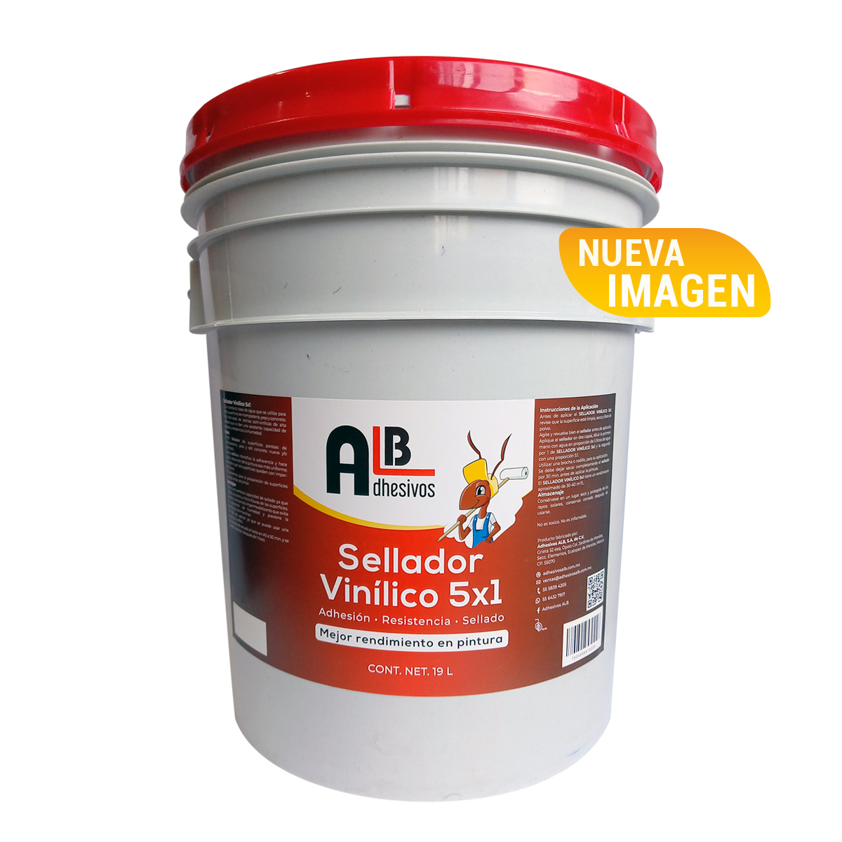 sellador vinilico 5x1 cubeta 19L